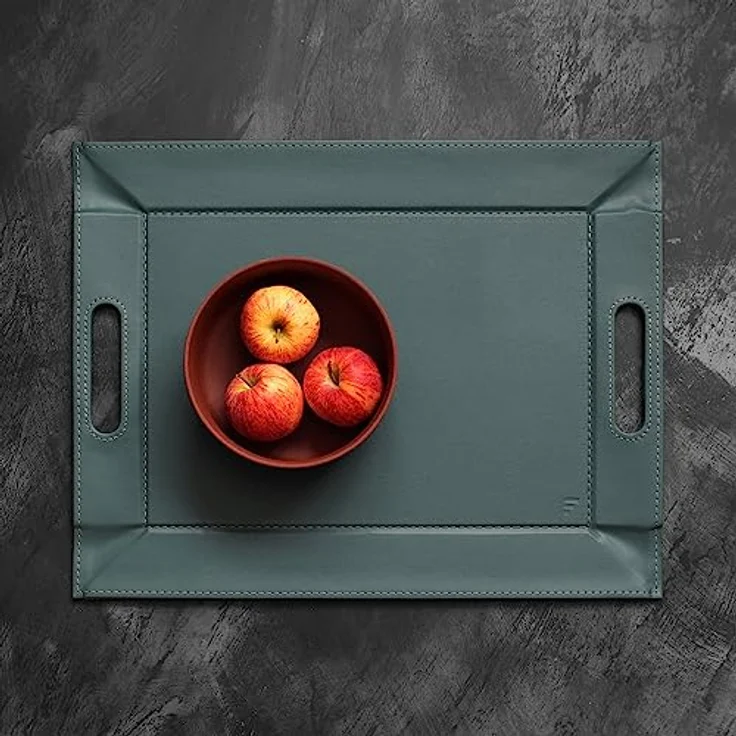 Freeform Duo Platz-Set 40x30 cm Petrol / Anthrazit – Bild 4