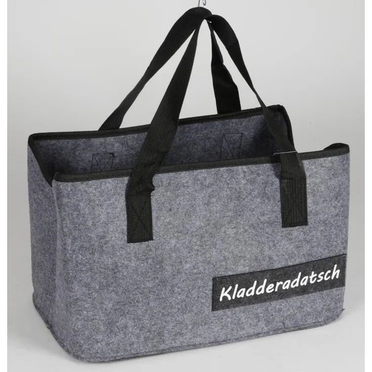 Filztasche Schriftzug Kamin Brennholz Korb Tragen Shopper Aufbewahrung Einkauf