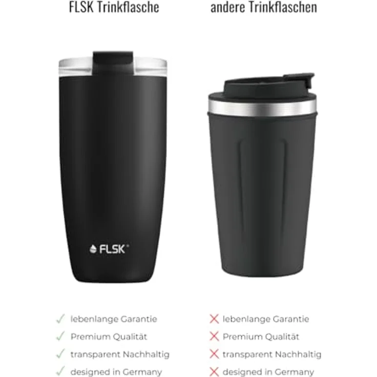 FLSK Evo Kaffeebecher 500 ml Stainless – Bild 5