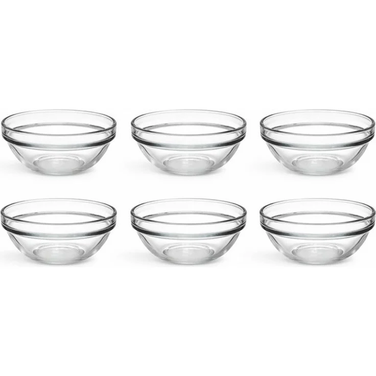 van Well Schale Chefs, 6 Stück, Glas, (Set, 6-tlg), stapelbar, spülmaschinen- und mikrowellengeeignet – Bild 3