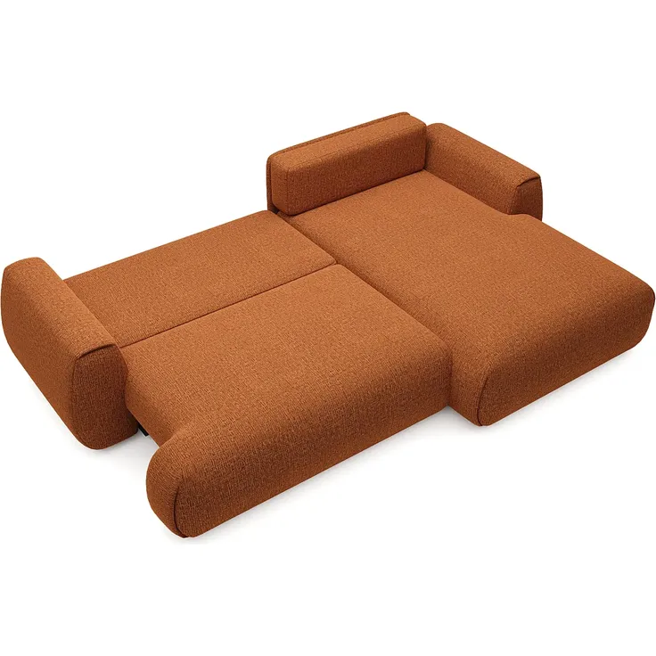 Vente-unique - MONELIA Sofa Stoff Rot - B 167 cm x H 81 cm x L 270 cm – Bild 4