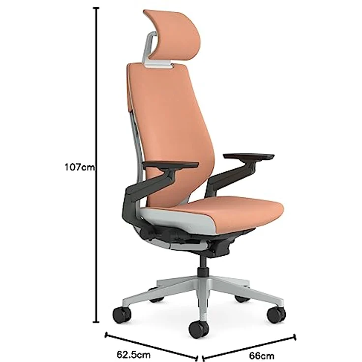 Steelcase Gesture Bürostühle, Stainless Steel, Kaki, One Size – Bild 13
