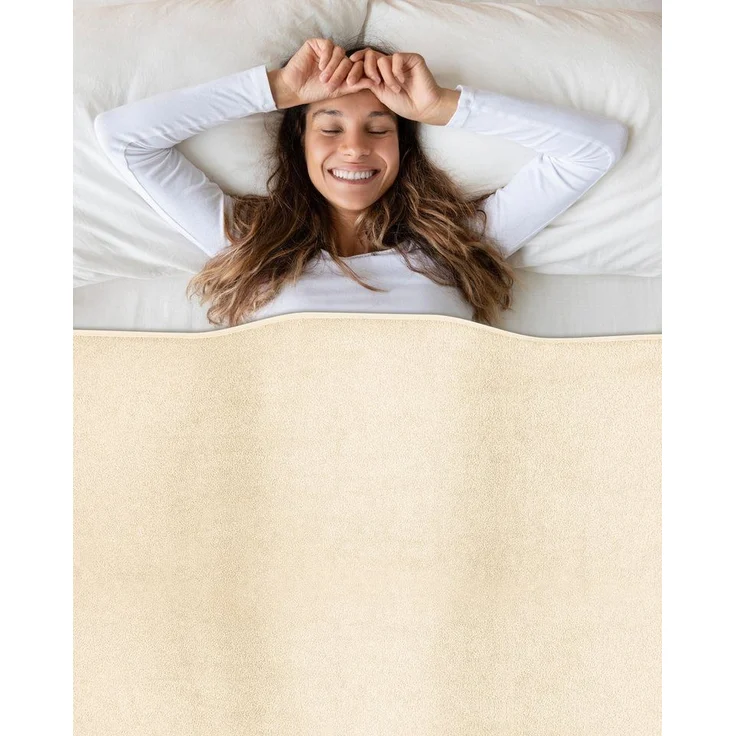 Wohndecke Frotteedecke 100% Baumwolle - Sommerdecke, Kuscheldecke, Laynenburg, Baumwolldecke als Sommer, Bett-Überwurf, Couch-Überwurf, Sofa-Decke – Bild 2