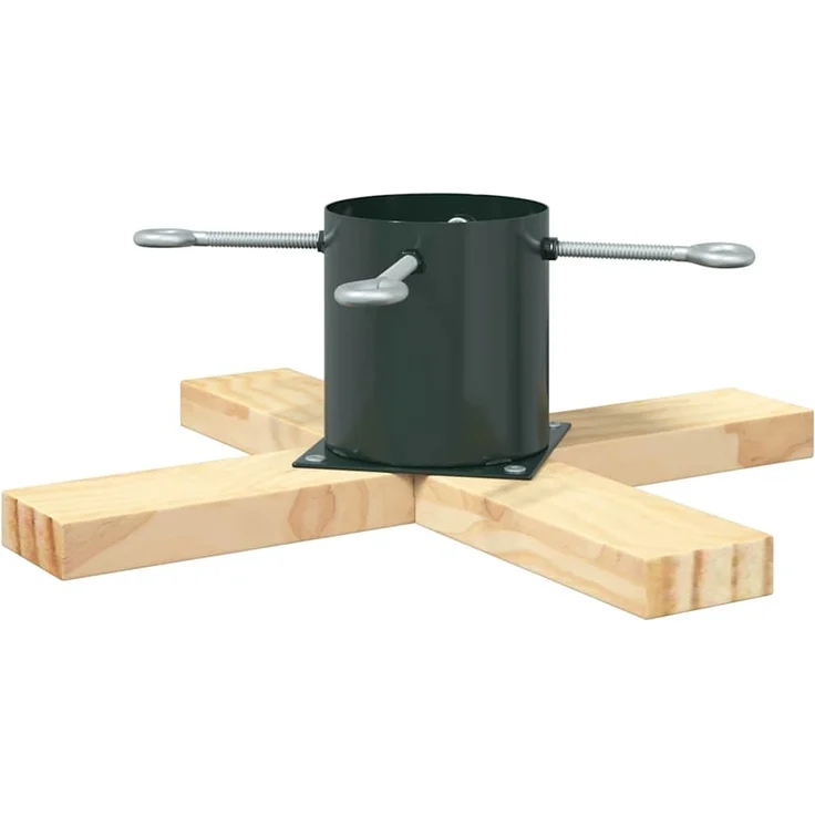 vidaXL Weihnachtsbaumständer Grün 50 x 50 x 16 cm Massives Kiefernholz 42019194 – Bild 5