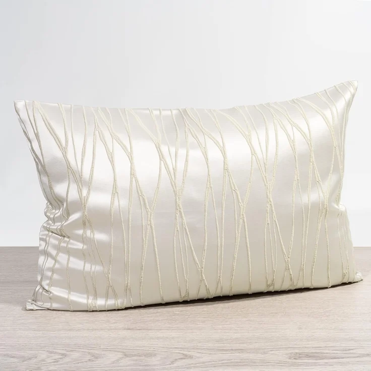 Kissen von Lysel - beige Obella 40x60, reines Polyester Dekokissen rechteckig – Bild 1