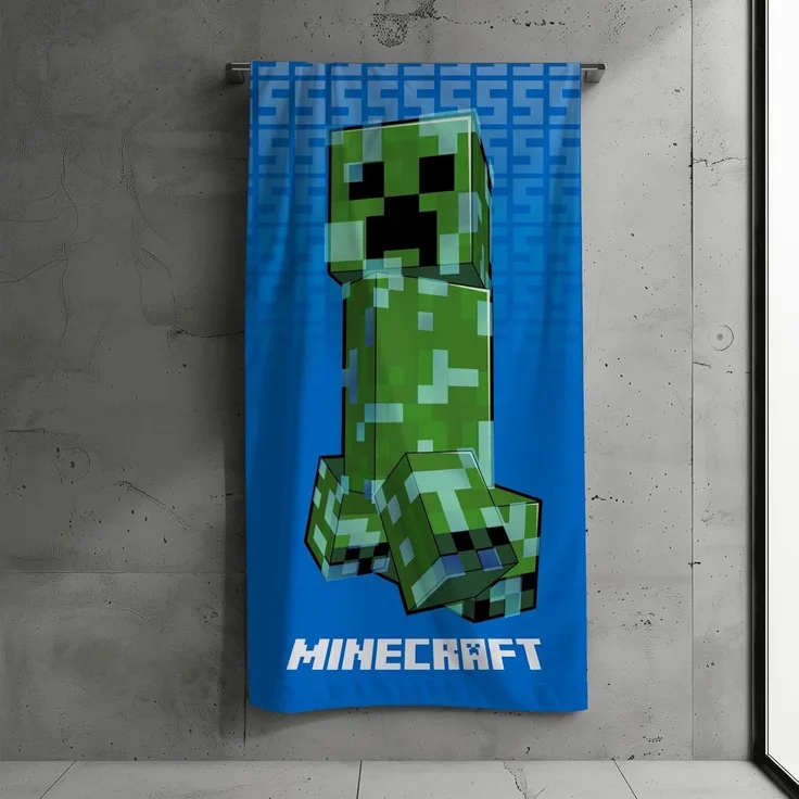 Minecraft Strandtuch Minecraft Badetuch Creeper Strandtuch