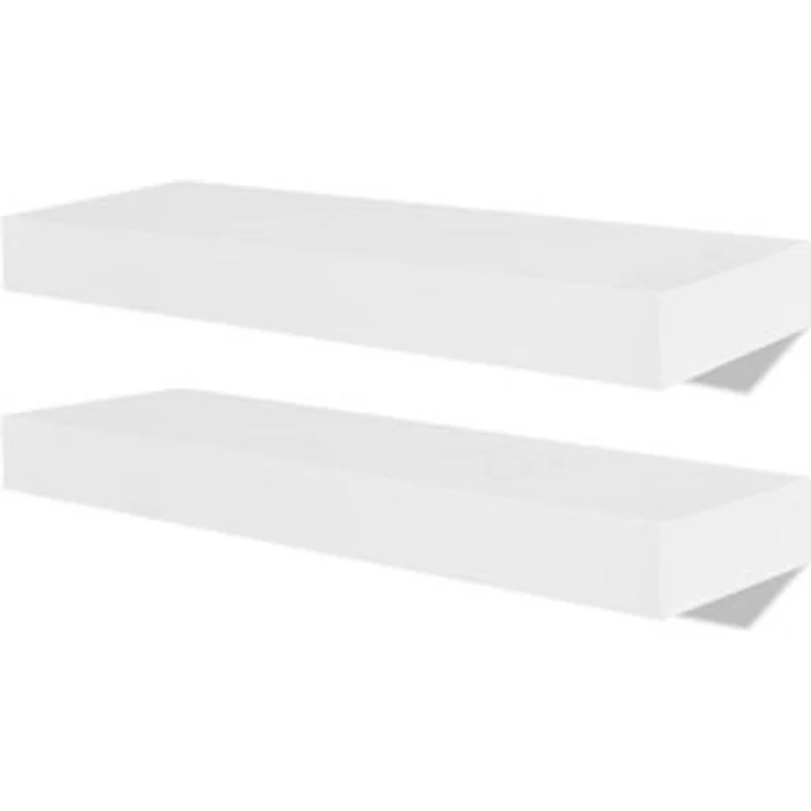 vidaXL Wandregale 2 Stk. MDF Weiß 242182 – Bild 6