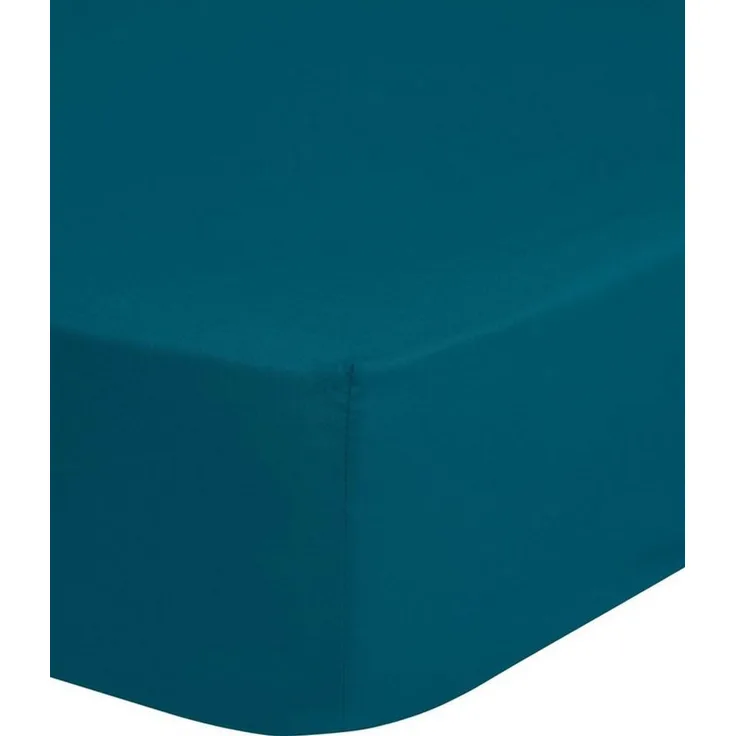 HIP Spannbettlaken 160x200 cm Petrolblau