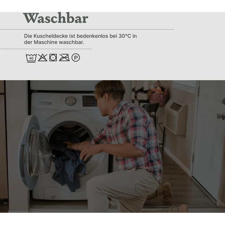 Kuscheldecke Cashmere Touch 150x200cm (Moon Mist) 250g/m² - Flauschige Wohndecke für Sofa, Couch und Bett, Tagesdecke Oeko-TEX - Sofaüberwurf – Bild 9