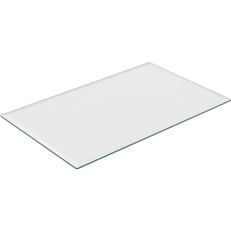 Relaxdays Glasplatte, Rechteckig, Transparent, 100x0.8x62 cm, Hitzebeständig, Für Tisch- und Kaminöfen – Bild 1