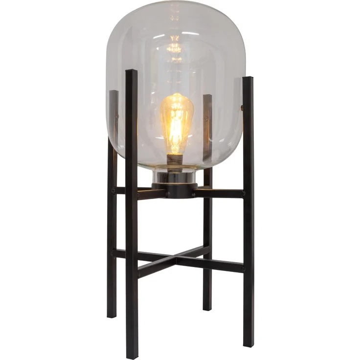 Näve Akku-Außenleuchte Lora 58 cm schwarz/transparent warmweiß – Bild 6