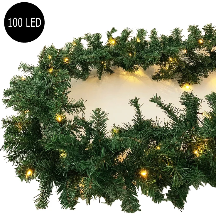 XXL LED Tannengirlande Weihnachtsbeleuchtung 810cm mit 100 LED – Bild 1