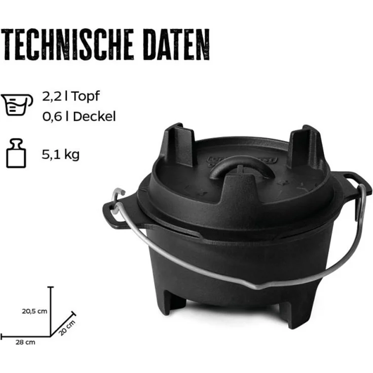 Grillfürst Dutch Oven BBQ Edition DO2 – Bild 2