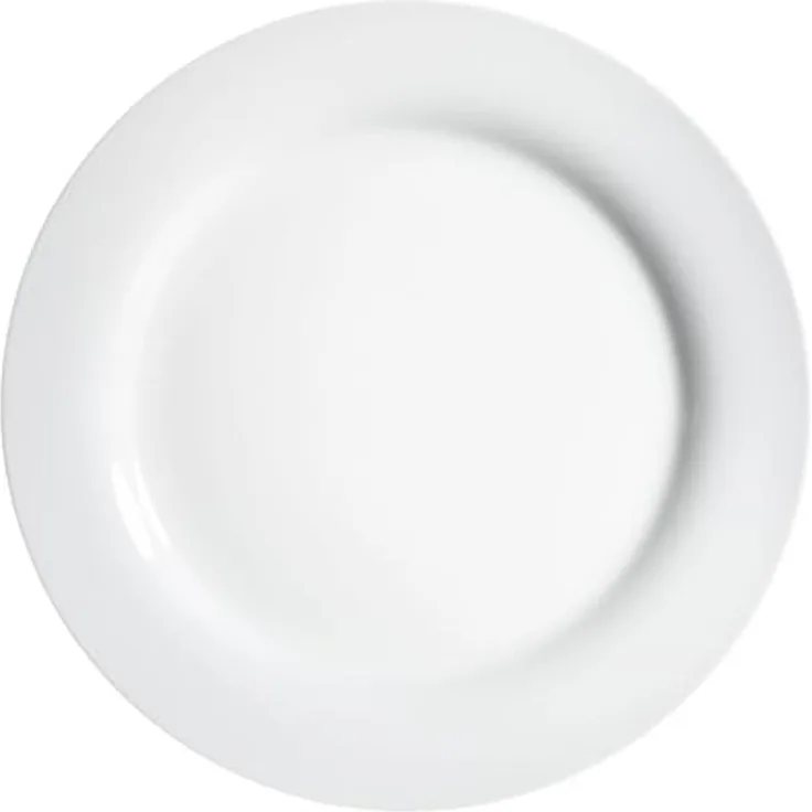 casa NOVA Speiseteller HUAN, Ø 27 cm, Weiß, Porzellan, (1 St), Spülmaschinengeeignet