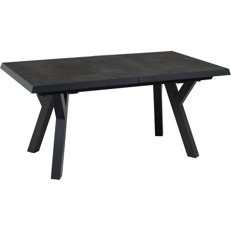 Lesli Living Gartentisch ausziehbar MURCIA NEGRO Metall Keramik anthrazit 163 x 93