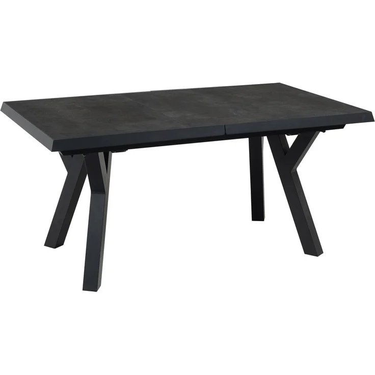 Lesli Living Gartentisch ausziehbar MURCIA NEGRO Metall Keramik anthrazit 163 x 93 – Bild 1