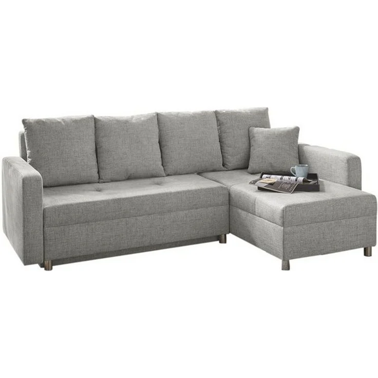 Jockenhöfer Gruppe Ecksofa Kappeln L-Form, inklusive Bettfunktion, Bettkasten, Ottomane links oder rechts – Bild 4