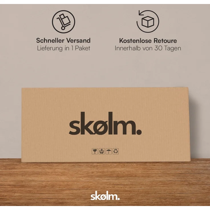 skølm 'Atria' Metallkommode, senfgelb, 110x38x80 cm, mit 2 Schubladen und 2 Fächern – Bild 8