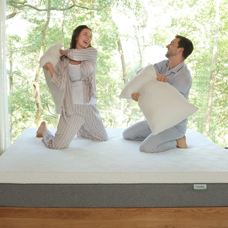 Novilla Matratze 160x190 cm H3 Gel Memory Foam Kaltschaummatratze 7 Zonen Schaumstoff Rollmatratze Bambusfasern Atmungsaktiv Oeko-Tex 18cm – Bild 9