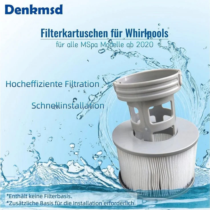 FELIXLEO Pool-Filterkartusche 12er-Pack Filterkartuschen für MSpa Whirlpool Aufblasbare Pools – Bild 2