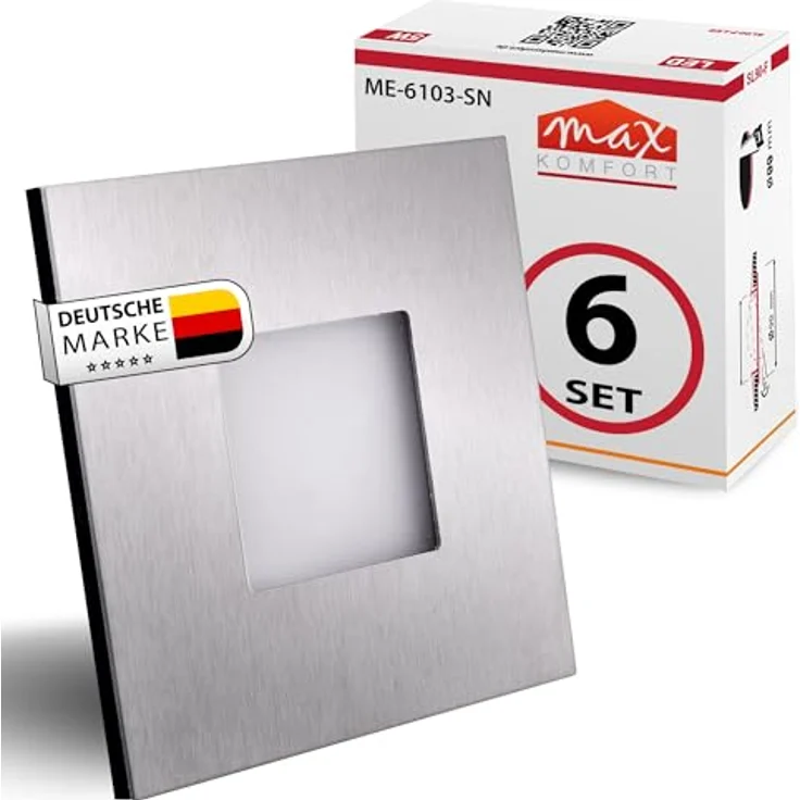Maxkomfort LED Wandstrahler 6103, LED fest integriert, Warmweiß, 3000K, Treppenbeleuchtung – Bild 2
