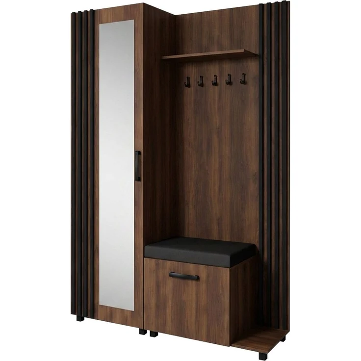 Beautysofa Garderoben-Set Livia – Design, Funktion und Ordnung in Perfektion, (Geräumiger Schuhschrank, mit praktischer Kleiderstange) – Bild 1