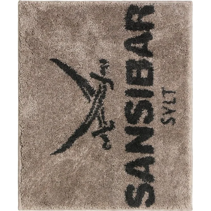 Sansibar Sylt Badematte Badematte »Sansibar, Höhe 20 mm, mit Sansibar Logo Schriftzug, rutschhemmend beschichtet, fußbodenheizungsgeeignet, strapazierfähig, schnell trocknend, Polyacryl, rechteckig, 55x65 cm, 60x100 cm, 70x120 cm – Bild 3