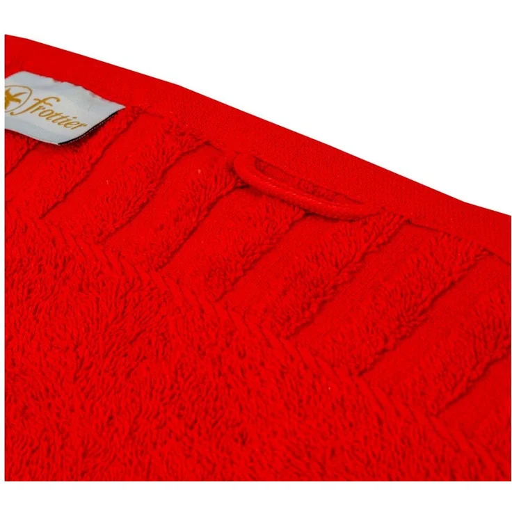 Duschtuch uni rot 70 x 140 cm – Bild 3