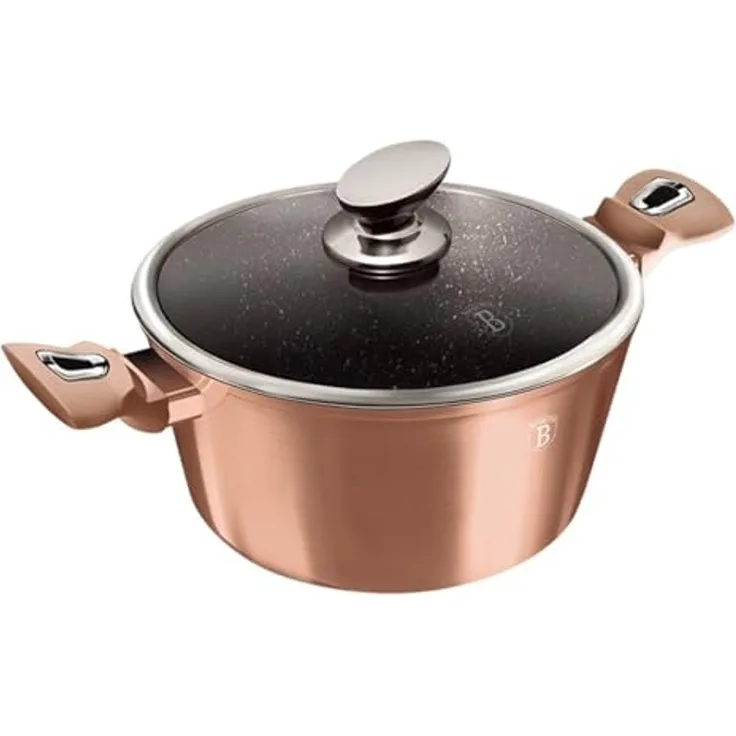 Berlinger Haus Kochen Berlinger Haus Topf 8,0l 30cm Metallic Rose Gold BH6194