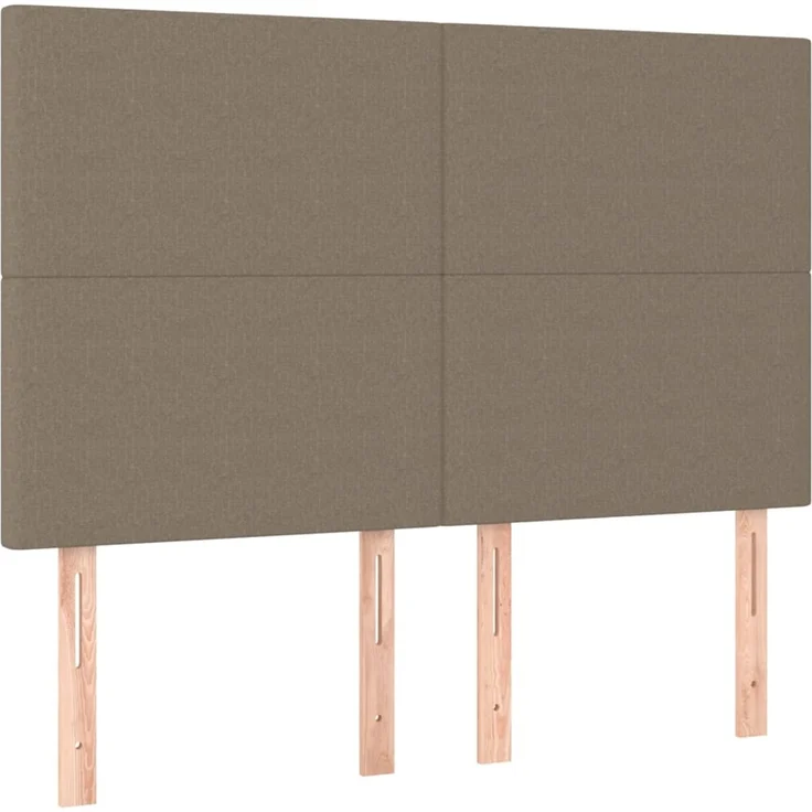 vidaXL Kopfteile 4 Stk. Taupe 72 x 5 x 78/88 cm Stoff 3116054 – Bild 2
