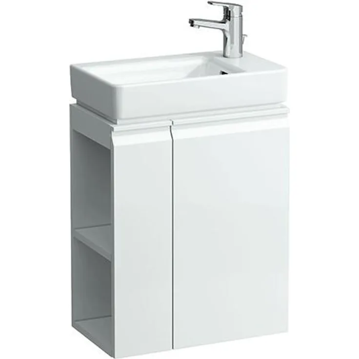 Laufen Pro S Waschtischunterschrank, zu Waschtisch H815954, Seitenablage links, 480 x 275 x 580 mm, H483002095, Farbe: Graphit - H4830020954801