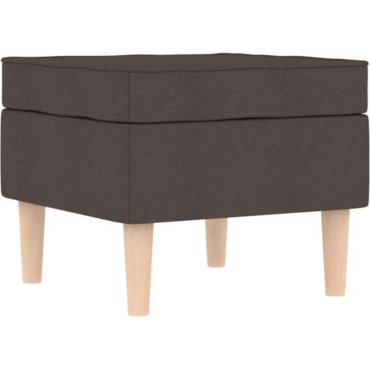 vidaXL Sessel mit Fußhocker Dunkelbraun Stoff 3307993 – Bild 8