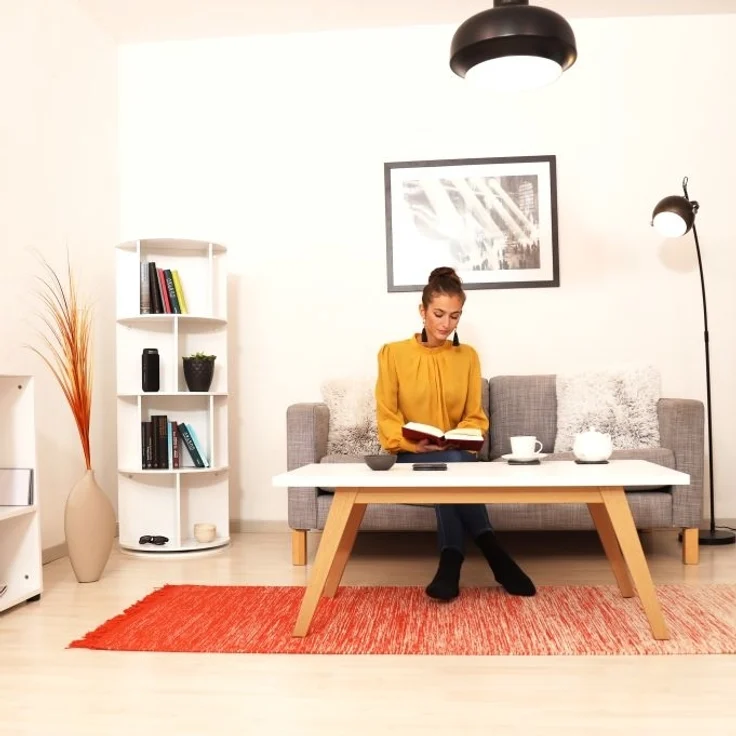 Drehbares Bücherregal mit 12 Fächern – Bild 2