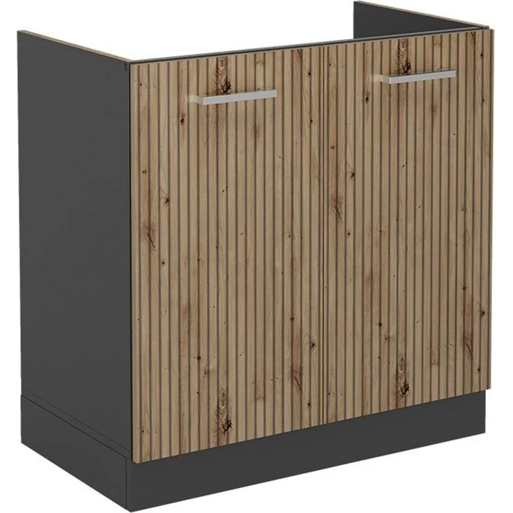 Spülenunterschrank R-Line Artisan-Eiche 80 cm ohne Arbeitsplatte Vicco – Bild 1
