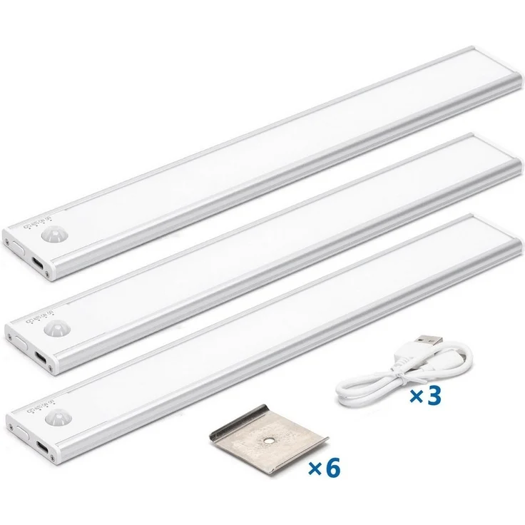 Aigostar LED Unterbauleuchte LED Schrankbeleuchtung mit einstellbarer Helligkeit & Farbtemperatur – Bild 1