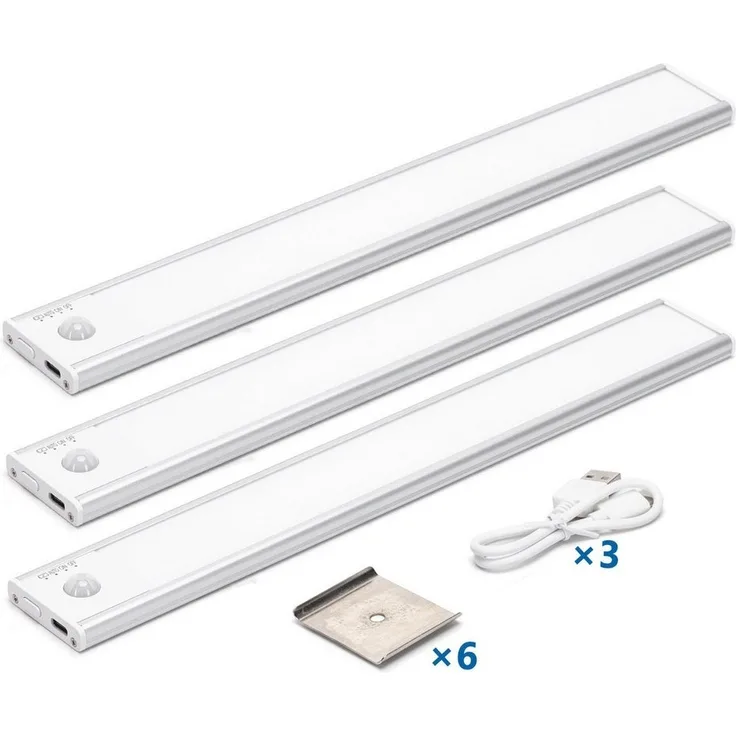 Aigostar LED Unterbauleuchte LED Schrankbeleuchtung mit einstellbarer Helligkeit & Farbtemperatur