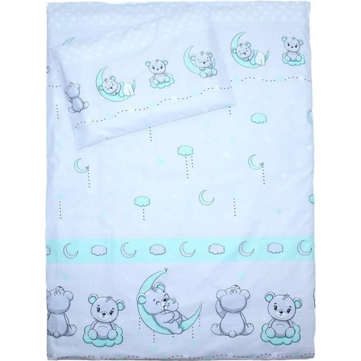 Primawela Babybettwäsche 3 teiliges Baby Bettset mit Bettwäsche und Nestchen für Bett 70x140 cm – Bild 3