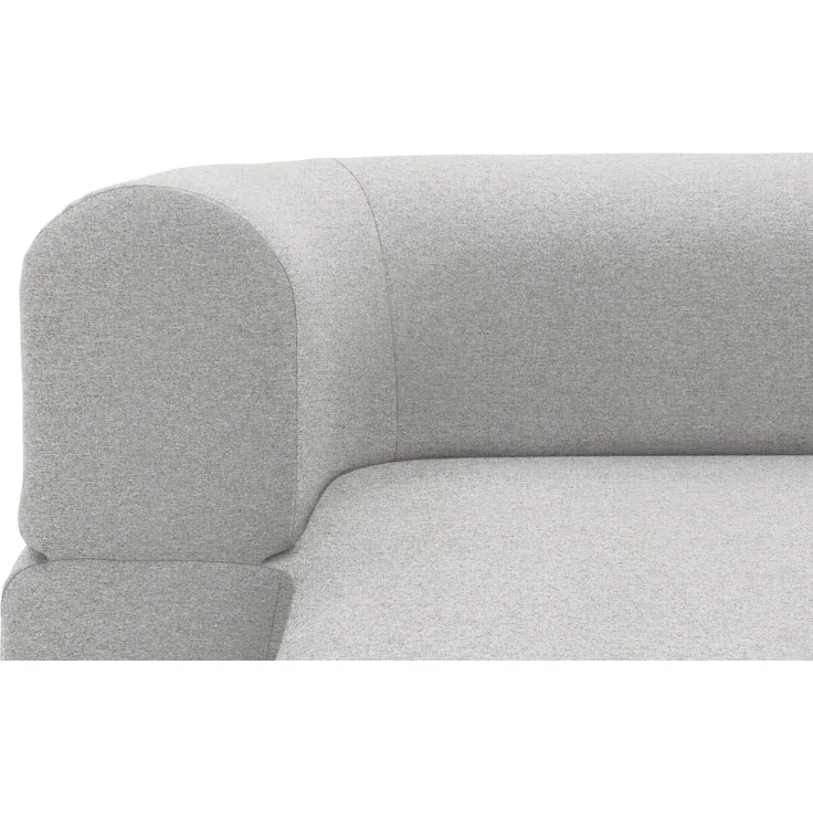 DOMO. collection Sofa 700 019, 2-Sitzer Schlafsofa, Ovale Form, Schlaffunktion, Inklusive Nierenkissen, Federkern Polsterung, 2er Couch, 208 x 115 x 78 (BxTxH), grau – Bild 7