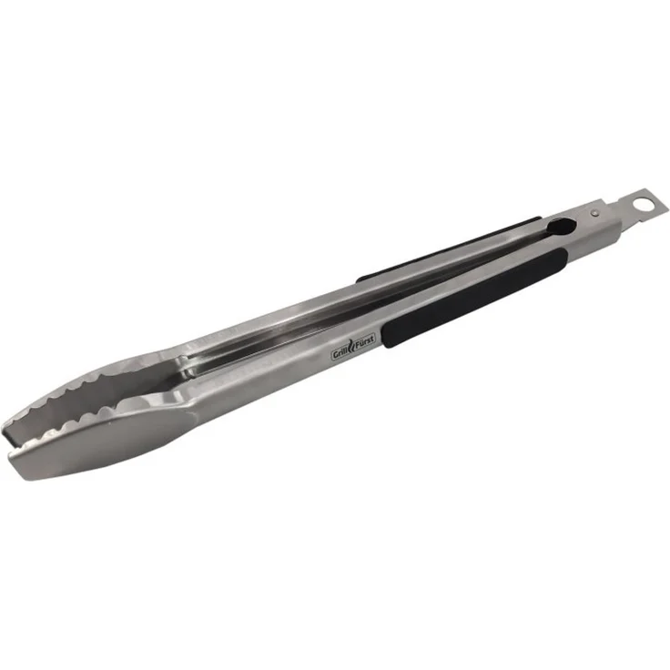 Grillfürst Premium Edelstahl Grillbesteck Set mit Grillzange, -Wender und -Gabel in Geschenkverpackung – Bild 4