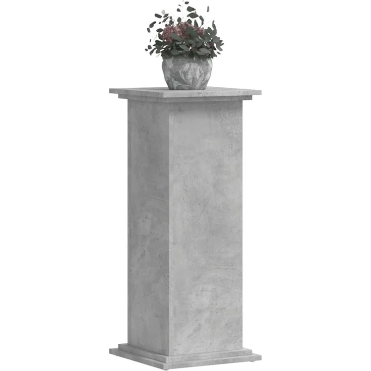 vidaXL Pflanzenständer Betongrau 33x33x80 cm Holzwerkstoff 852972 – Bild 2