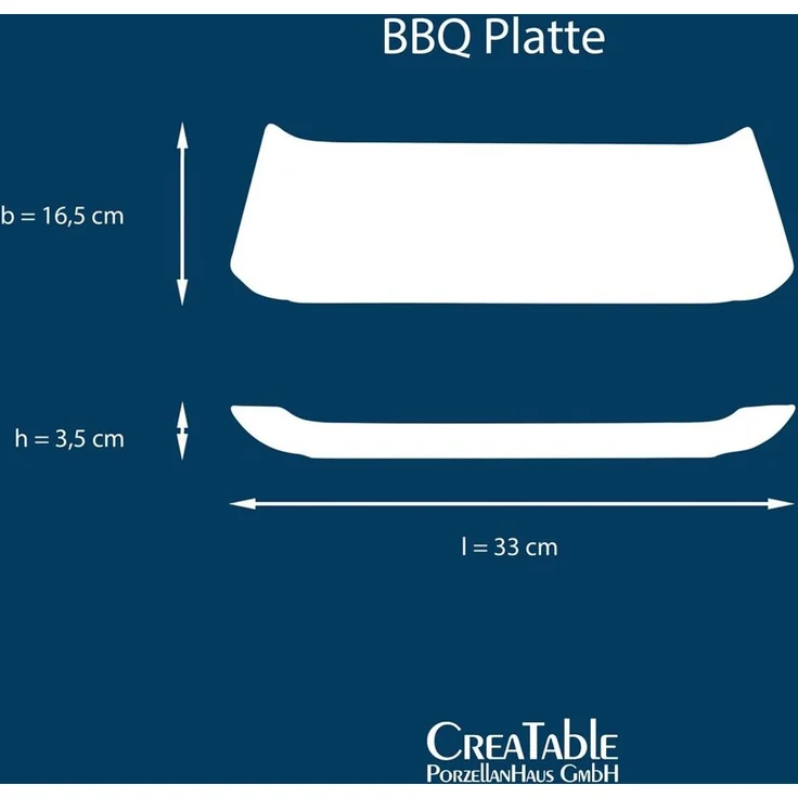 CreaTable Barbecueteller Nature Collection, BBQ Platte 2-tlg, (2 St), Teller Set, Naturverbundenes Design, Einzigartige Oberfläche – Bild 2