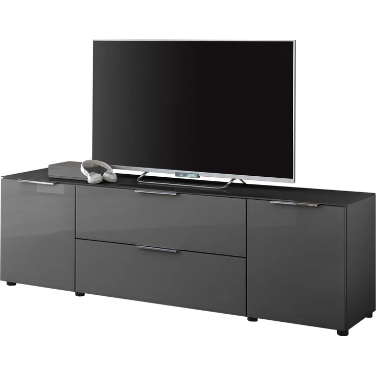 TV-Lowboard >Sean< in Anthrazit, - 180x55x40 cm (BxHxT)