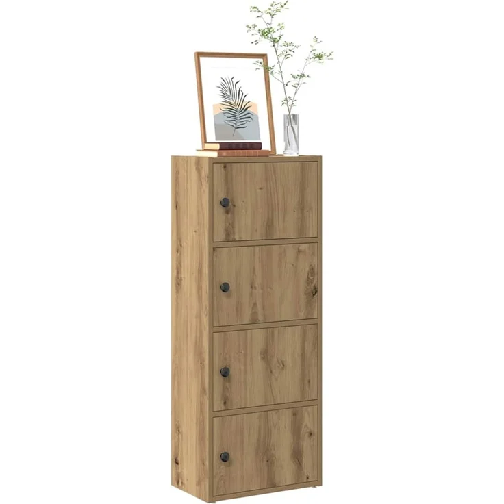 vidaXL Bücherregal Artisan-Eiche 40x24x102 cm Holzwerkstoff 860381 – Bild 1