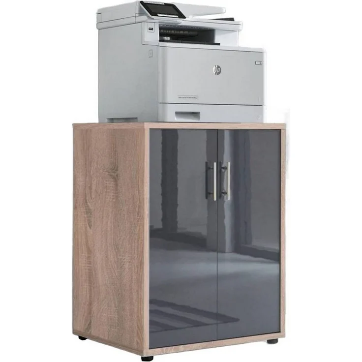 BMG Möbel Aktenschrank Druckerschrank Office Edition (große Oberplatte auch für Office Drucker geeignet) Höhe 74 cm, optimale Ergänzung zu Schreibtischen – Bild 1