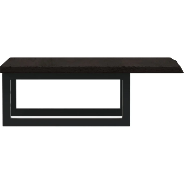 vidaXL Waschtischplatte mit Halterung Stahl und Massivholz Eiche 3302573 – Bild 5