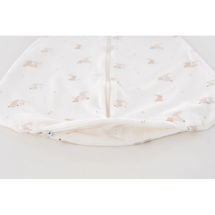 Sommerschlafsack LIEBMICH Baumwolle Hophop Bunny beige, Größe 80 – Bild 2