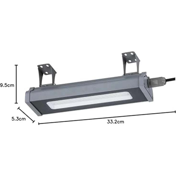 LUXULA Deckenleuchte LED Hallenleuchte Werkstattleuchte, LED fest integriert, Neutralweiß (5000K), IP65 – Bild 12