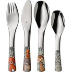 WMF Kinderbesteck Waldfreunde (4-tlg), 1 Personen, Cromargan® Edelstahl Rostfrei 18/10, ab 3 Jahren, hygienisch, säurefest