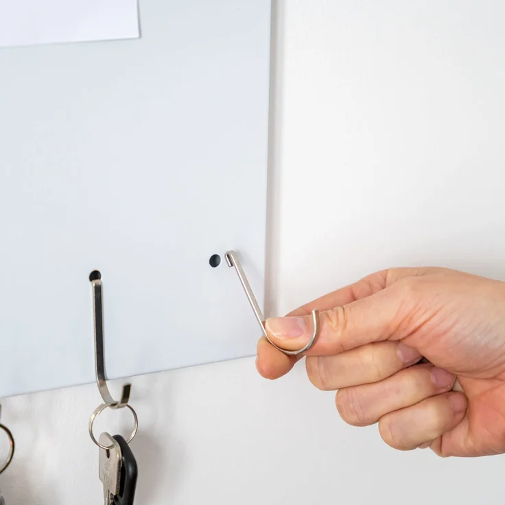 Magnettafel aus Metall, beschreibbar, viel Zubehör, weiß lackiert – Bild 8