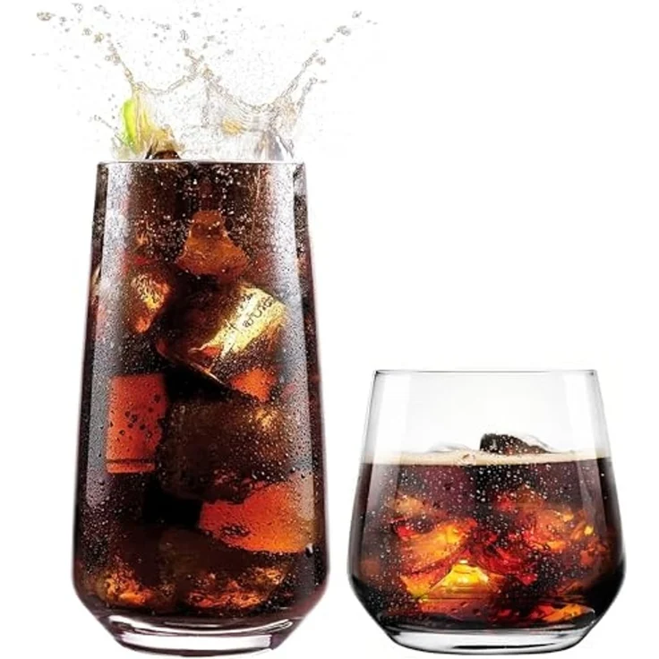 KONZEPT Gläser-Set Premium Gläser Set 12 Teilig, Wassergläser Spülmaschinenfes, 12-tlg, 6er Longdrinkgläser 480ml und 6 er Trinkgläser 310ml – Bild 1